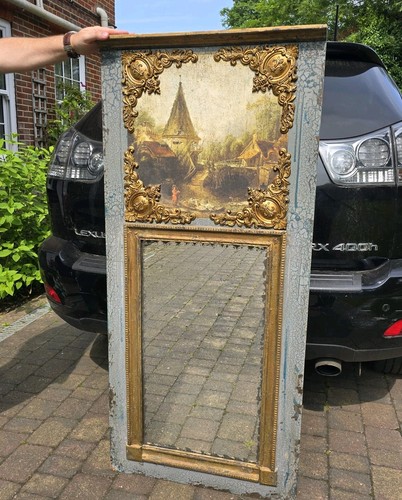 Vintage wall mirror - vintage, french