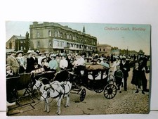 Worthing. Cinderella Coach. West Sussex. Vintage Postcard / Postcard Coloured, 