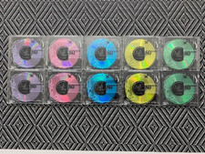 10 Maxell Colour Minidiscs 80