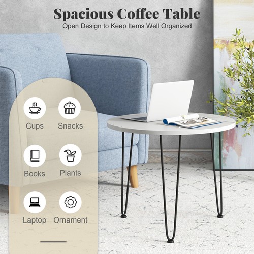 Coffee table small - faux, marble