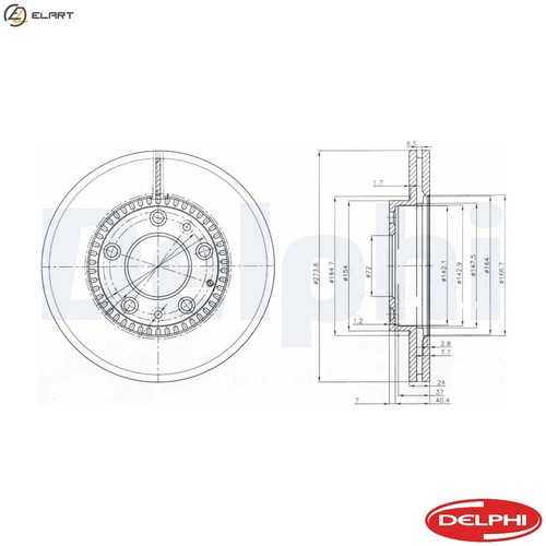 Brake disc bg3724 - brake,