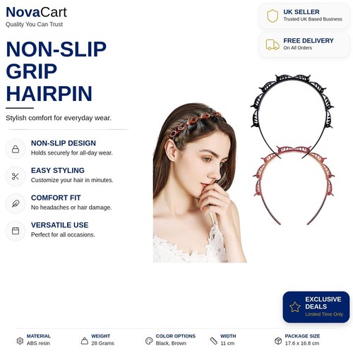 Hairpin headbands twist clip - hairpin,