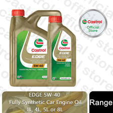 Castrol EDGE 5W-40 Car Engine Oil Fully Synthetic, 1, 4, 5 or 8L