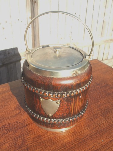 Antique epns oak biscuit - epns,