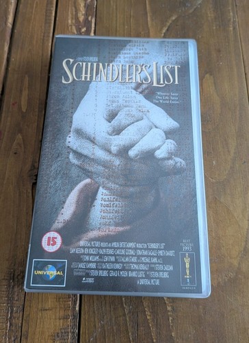 Schindler list vhs - schindler's,