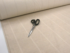 NATURAL Twin Stripe Linen Upholstery Cushion Fabric LAURA ASHLEY