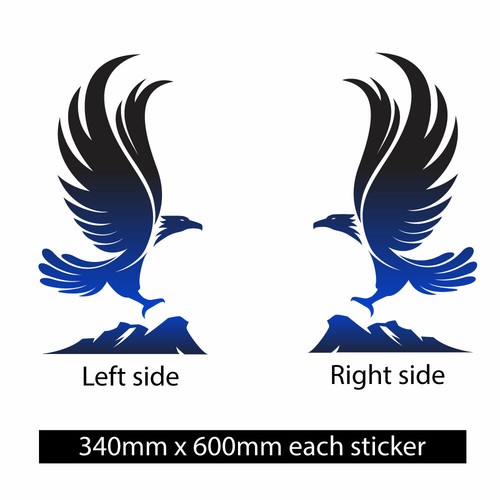 Large eagle with mountain - large,