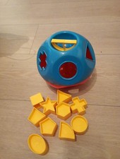 Tupperware  Shape Sorter Ball Vintage Toy Complete Set All Shapes