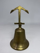 Vintage Brass Anchor Bell Wall