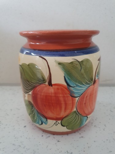 Hand painted fruit design jar - hand-painted,