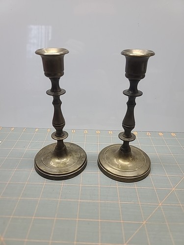 Pair vintage solid brass - pair,