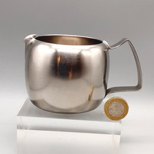 Vintage Old Hall Connaught Shape Stainless 1/2 Pint Milk Jug - 7cm tall approx