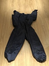 Navy Blue Nylon Quilted Double Zipped Football Sub Training Suit Size S 34/36