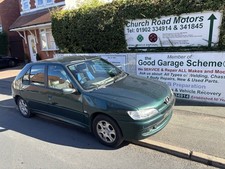PEUGEOT 306 1.6 PETROL MERIDIAN BONNET GREEN MET 1999 BREAKING CAR FOR SPARES