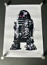 REDUCED! Chris Boyle hand signed art print Star Wars Robot R2D2 RARE not Banksy