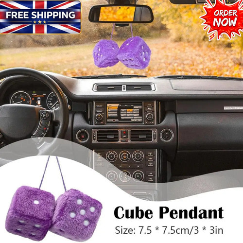 Soft fluffy furry dice - fluffy,