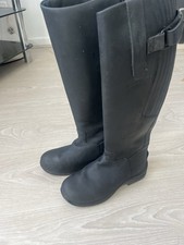 Toggi Calgary Long Riding Boots Size 37 Black Leather Good Condition Used