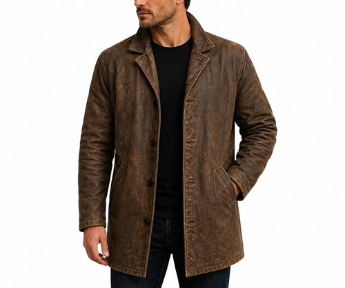 Men distressed lambskin - men's,