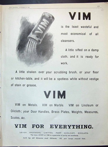 Antique print 1904 - print, vim