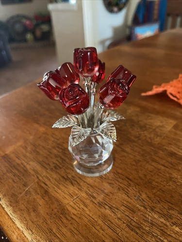 Beautiful crystal red roses - roses, in