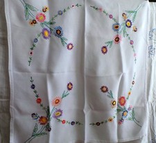 Four Vintage Embroidered