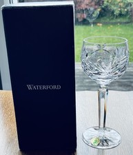 Single Rare New Unused Boxed Waterford Crystal Ashling Hock Glass Labels Ireland
