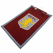Aston Villa FC Rug large club crest Machine Washable 80 x 50cm Official Licensed