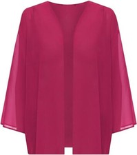 Ladies Plain 3/4 Sleeve Open