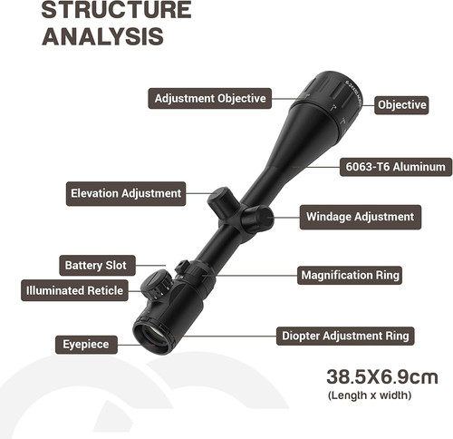 Air rifle scope 24x50 - air,