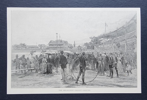 Antique print cycling - antique,
