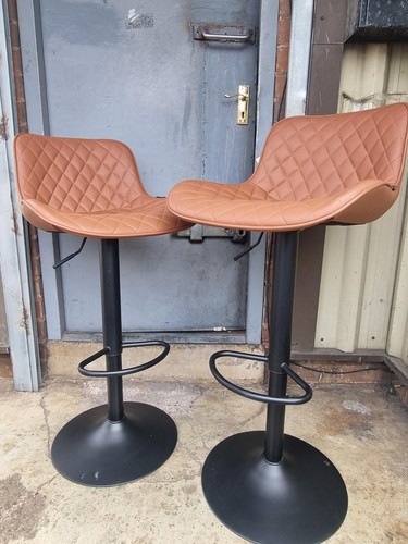 Brown bar stools pu - stools,
