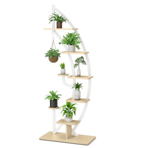 Tier tall wooden plant - wooden,