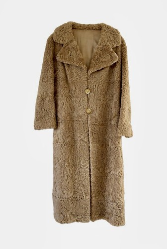 Vintage lamb fur coat size - vintage,