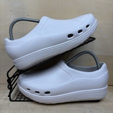 FitFlop Work High Performance Clogs  Women's Size 7 White Comfort Technology