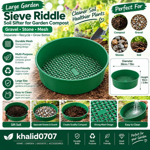 Large garden soil sieve - garden, riddle