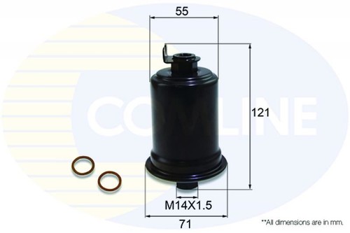 Engine fuel filter comline - comline, for