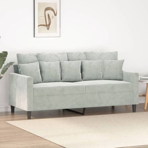 Seater sofa light gray - gray, 55.1"