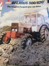 Belarus 800/820 Vintage Tractor 4 Page 1979 Brochure (Minor Stain At 1 Corner)