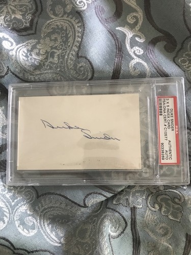 Duke snider autographed index - duke,