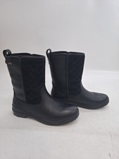 Joules Harlington Waterproof Black Biker Boots UK Size 6