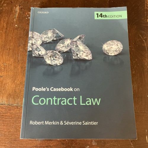 Poole casebook contract - casebook,
