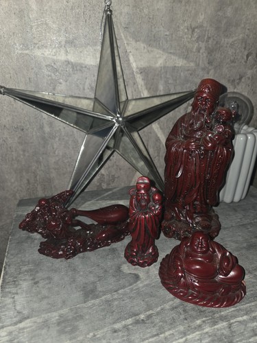 Vintage red resin chinese - vintage,