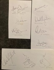 Cricket - 52 assorted autographs 1960s - 1990s