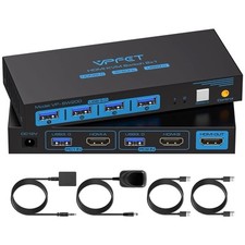 VPFET HDMI KVM Switch 2 PC 1