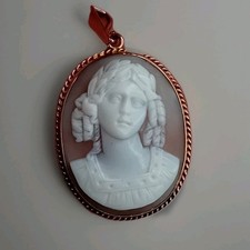 Antique Shell Cameo Pendant