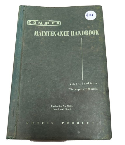 Commer maintenance handbook - commer,