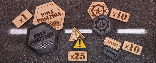 Gaslands token set 28mm 64 - 28mm, 1:64