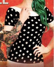 Sourpuss clothing rebel top - clothing,