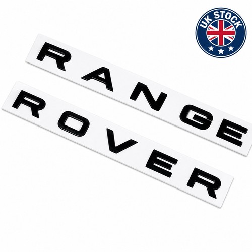 Gloss black badge letters fit - gloss,