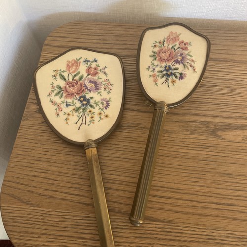 Vintage hair brush mirror - brush, &
